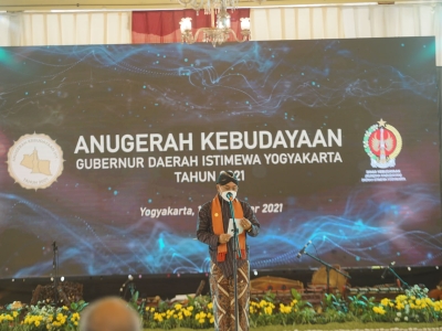 Laporan Penilaian Anugerah Kebudayaan Gubernur DIY 2021 Oleh Bapak Dr. Wigung Ratsongko.